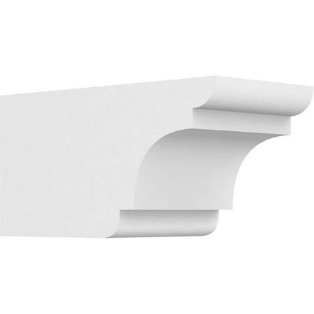 Ekena Millwork Standard New Brighton Architectural Grade PVC Rafter Tail, 6"W X 6"H X 12"L RFTP06X06X12NEB